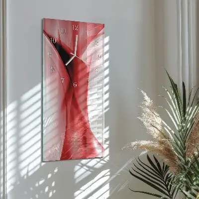 Vertikale glas wanduhr Muster