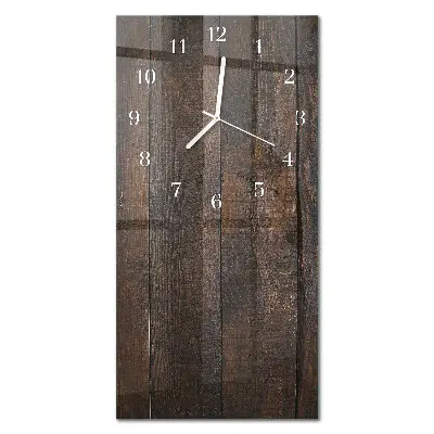 Vertikale Uhr Holz