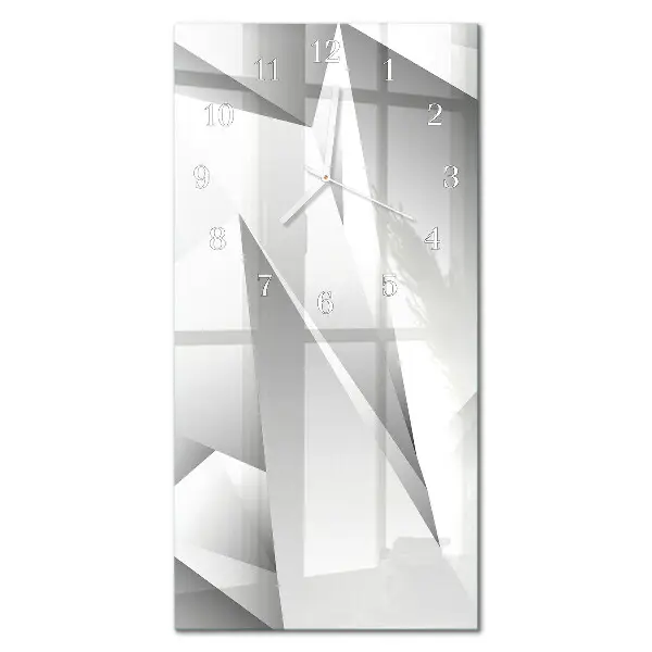 Vertikale glas wanduhr Muster