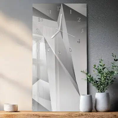 Vertikale glas wanduhr Muster