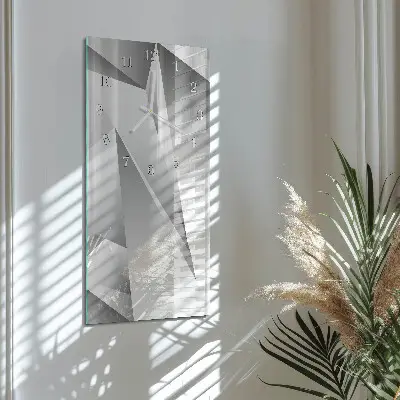 Vertikale glas wanduhr Muster