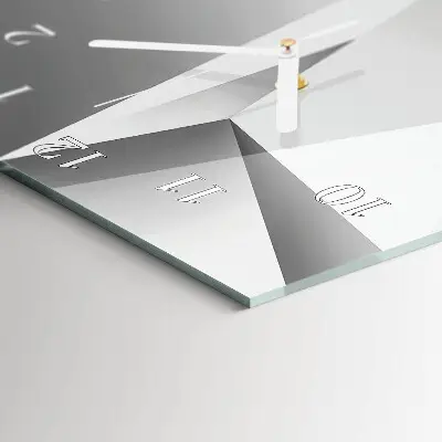 Vertikale glas wanduhr Muster