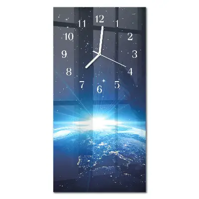 Vertikale Uhr Das Universum der Erde