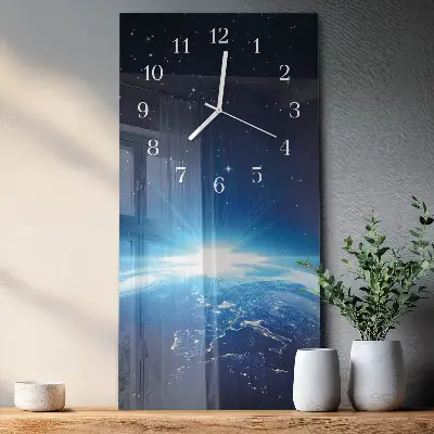 Vertikale Uhr Das Universum der Erde