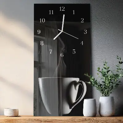 Wanduhr design ausgefallen vertikal Becher
