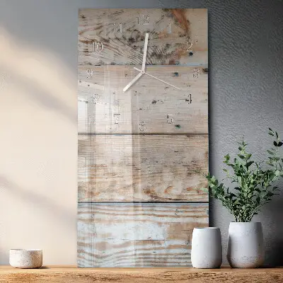 Vertikale Uhr Holz