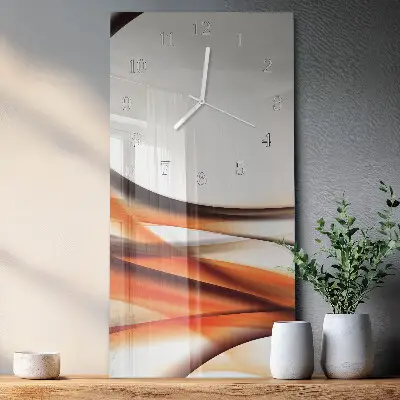 Wanduhr mit motiv vertikal Abstraktion