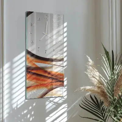Wanduhr mit motiv vertikal Abstraktion