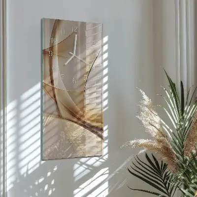 Vertikale glas wanduhr Abstraktion