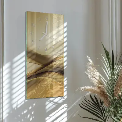 Vertikale glas wanduhr Abstraktion