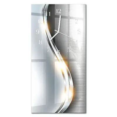 Wanduhr mit motiv vertikal Metallabstraktion