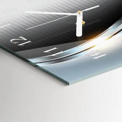Wanduhr mit motiv vertikal Metallabstraktion