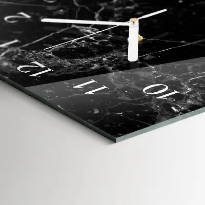 Vertikale glas wanduhr Graphit