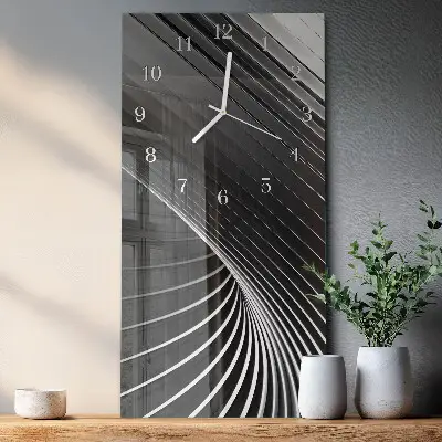 Wanduhr mit motiv vertikal Abstraktion