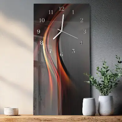 Wanduhr mit motiv vertikal Muster
