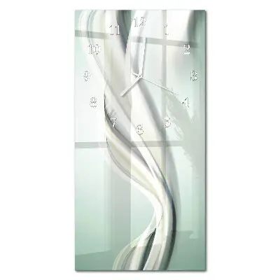 Vertikale glas wanduhr Muster