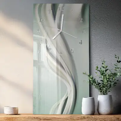 Vertikale glas wanduhr Muster