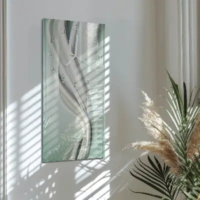 Vertikale glas wanduhr Muster