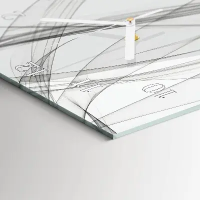 Moderne wanduhr vertikal Vorhang