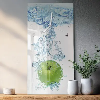 Wanduhr mit motiv vertikal Apfelwasser