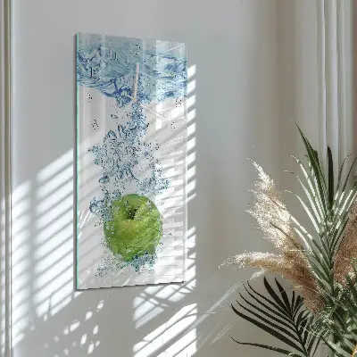 Wanduhr mit motiv vertikal Apfelwasser