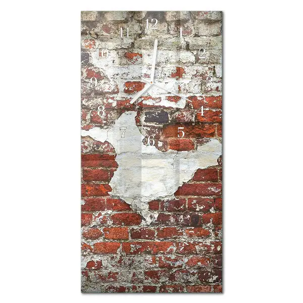 Vertikale glas wanduhr Wand