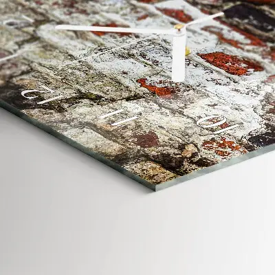 Vertikale glas wanduhr Wand