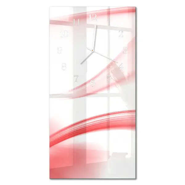 Vertikale glas wanduhr Abstrakte Kunst