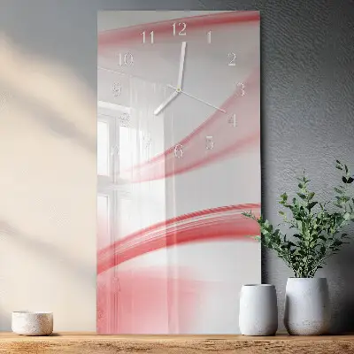Vertikale glas wanduhr Abstrakte Kunst