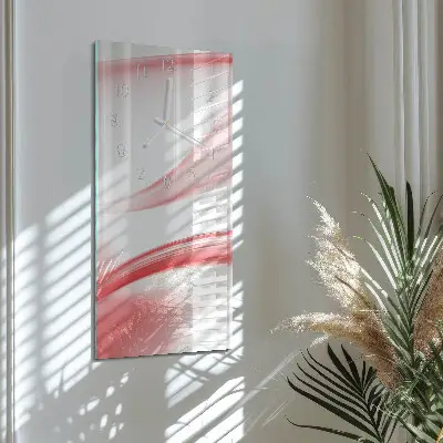 Vertikale glas wanduhr Abstrakte Kunst