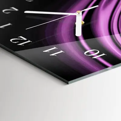 Vertikale glas wanduhr Abstrakte Kunst
