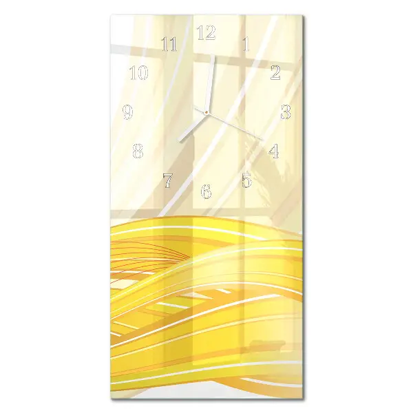 Vertikale glas wanduhr Muster
