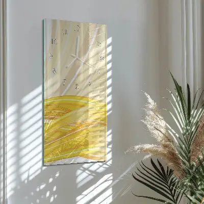 Vertikale glas wanduhr Muster