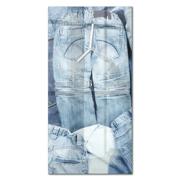 Vertikale glas wanduhr Hose