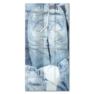 Vertikale glas wanduhr Hose