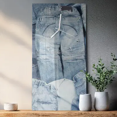 Vertikale glas wanduhr Hose