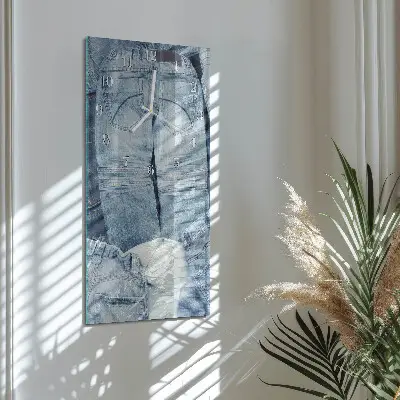 Vertikale glas wanduhr Hose