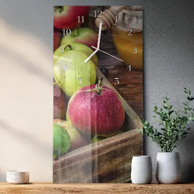 Vertikale Uhr Apfel