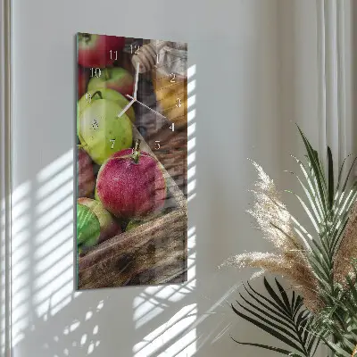 Vertikale Uhr Apfel