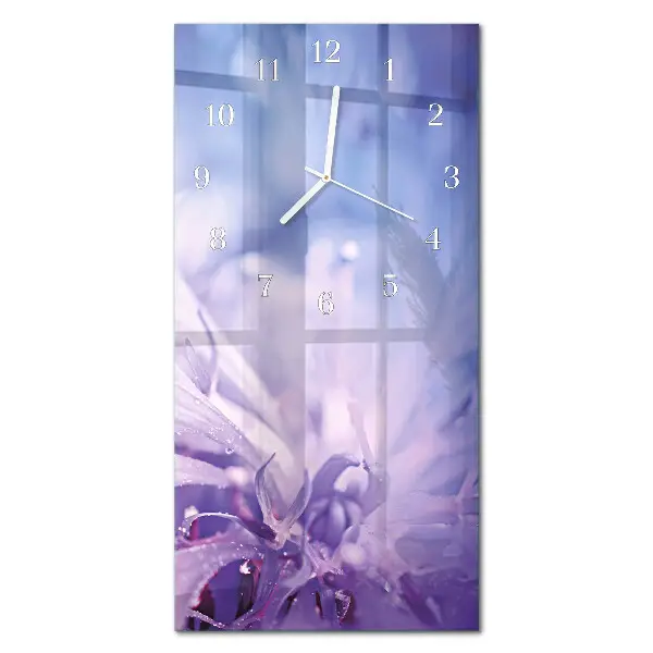 Wanduhr mit motiv vertikal Blume