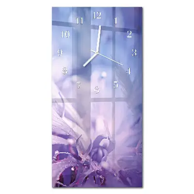 Wanduhr mit motiv vertikal Blume
