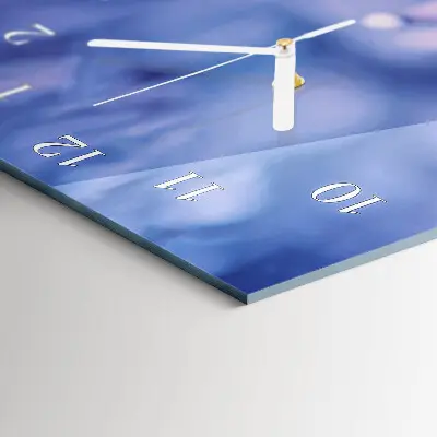 Wanduhr mit motiv vertikal Blume