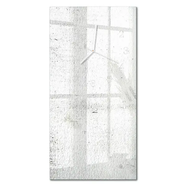 Vertikale glas wanduhr Wand