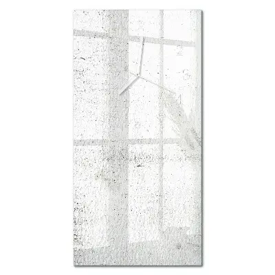 Vertikale glas wanduhr Wand