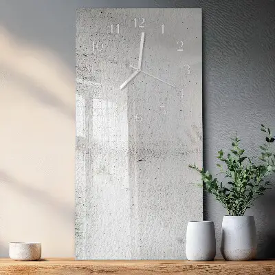 Vertikale glas wanduhr Wand