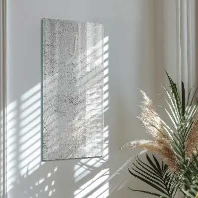 Vertikale glas wanduhr Wand