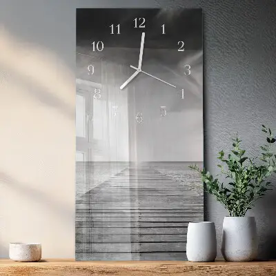 Wanduhr design ausgefallen vertikal Brücke