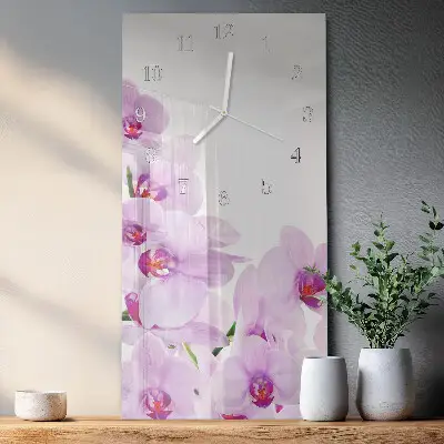 Vertikale Uhr Orchideen