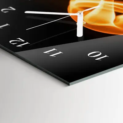 Wanduhr mit motiv vertikal Abstraktion