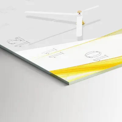 Wanduhr mit motiv vertikal Abstraktion